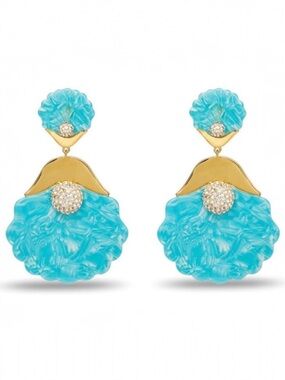 LeLe Sadoughi Ocean Cove Shellona Drop Earrings. NWOT